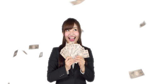 フレッシュ 日本人 ビジネス 女性(OL) お金の計算