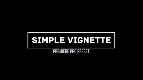 Premiere Preset Simple Vignette